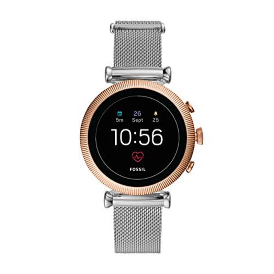 Fossil Women's Gen 4 Sloane HR Heart Rate Stainless Steel Mesh Touchscreen Smartwatch, Color: Rose for $129 Fossil Women's Gen 4 Sloane HR Heart Rate Stainless Steel Mesh Touchscreen Smartwatch, Color: Rose for $129