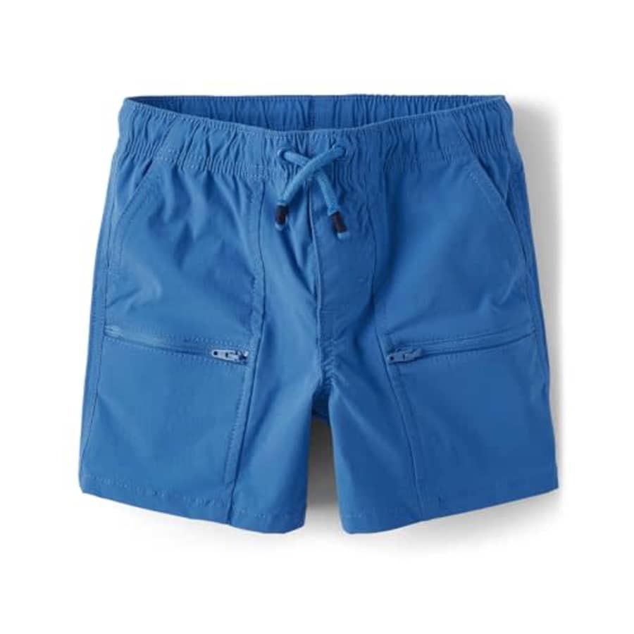 Gymboree,Boys,and Toddler Quick Dry Tie Front Jogger Shorts for $18
