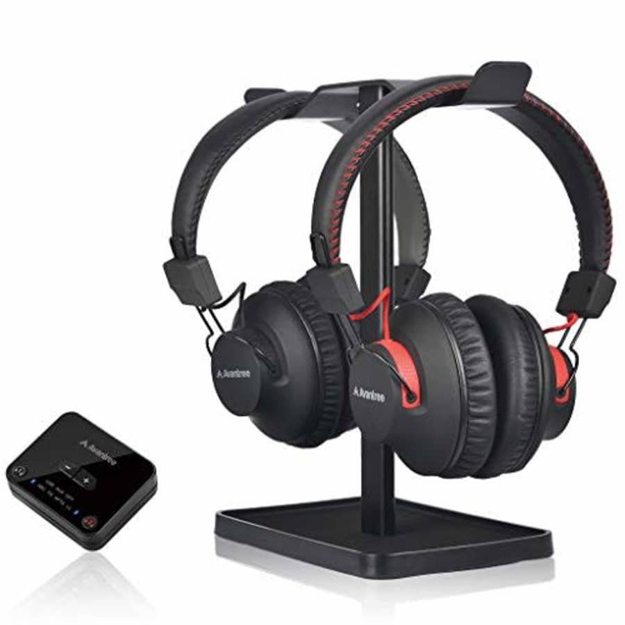 Avantree HT41899 Dual Bluetooth 5.0 Wireless Headphones for TV Watching (Set of 2) with Transmitter for $160
