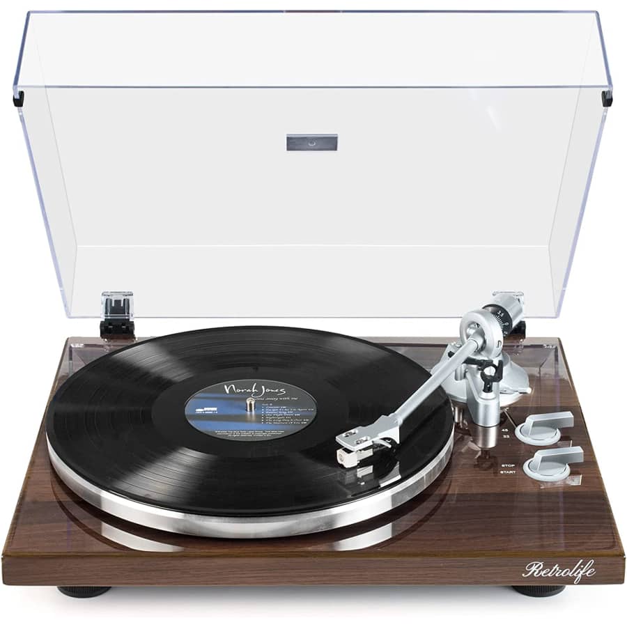 Retrolife Belt-Drive USB / Bluetooth Turntable for $160