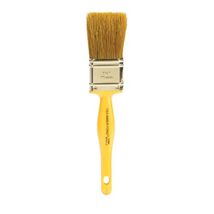 Wooster Amber Fong 1 1/2 in. W Flat Brown China Bristle Paint Brush for $10 Wooster Amber Fong 1 1/2 in. W Flat Brown China Bristle Paint Brush for $10