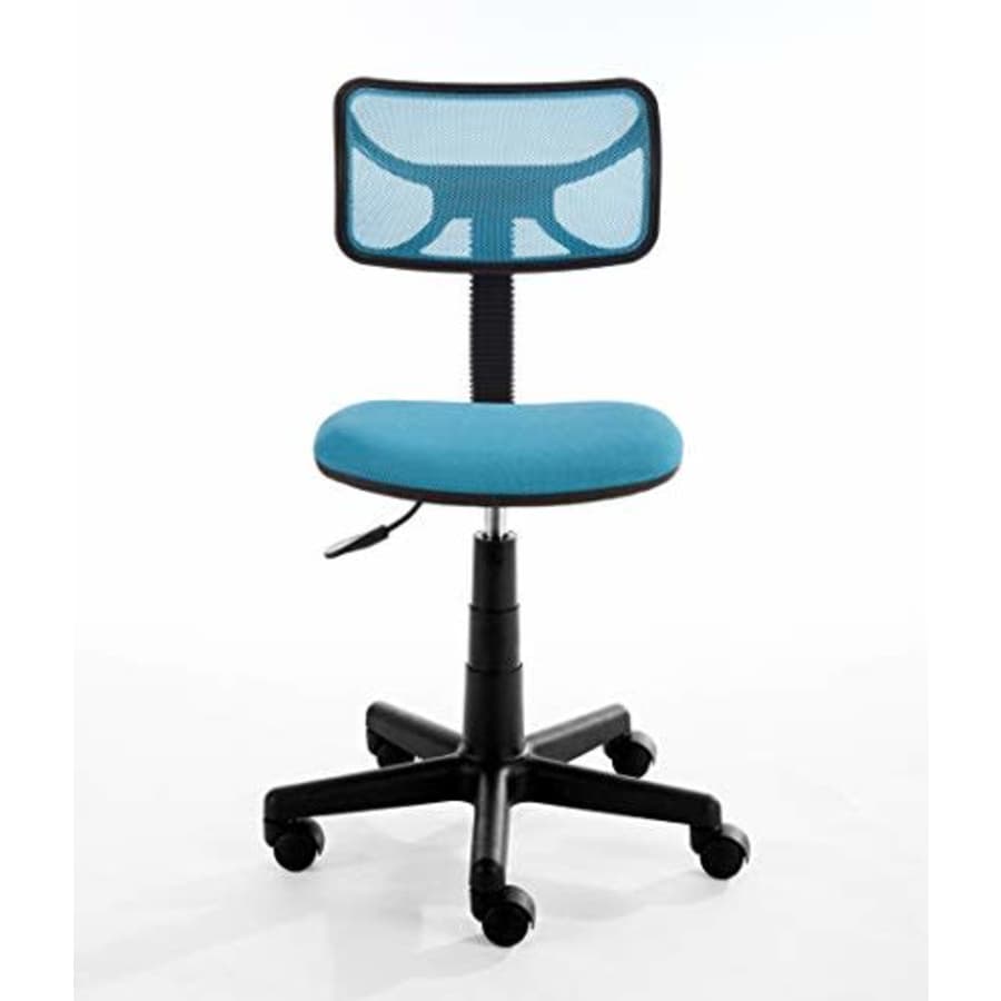 Urban Shop Swivel Mesh Task Chair, Blue for $40