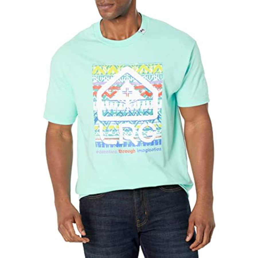 LRG Lifted Research Group Men's Collection T-Shirt, Block Party Celadon, XL for $13 LRG Lifted Research Group Men's Collection T-Shirt, Block Party Celadon, XL for $13