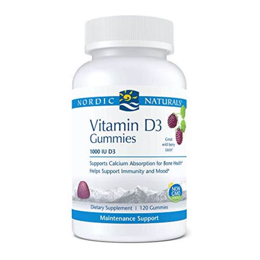 Nordic Naturals Pro Vitamin D3 Gummies, Wild Berry - 120 Gummies - 1000 IU Vitamin D3 - Great Taste for $19
