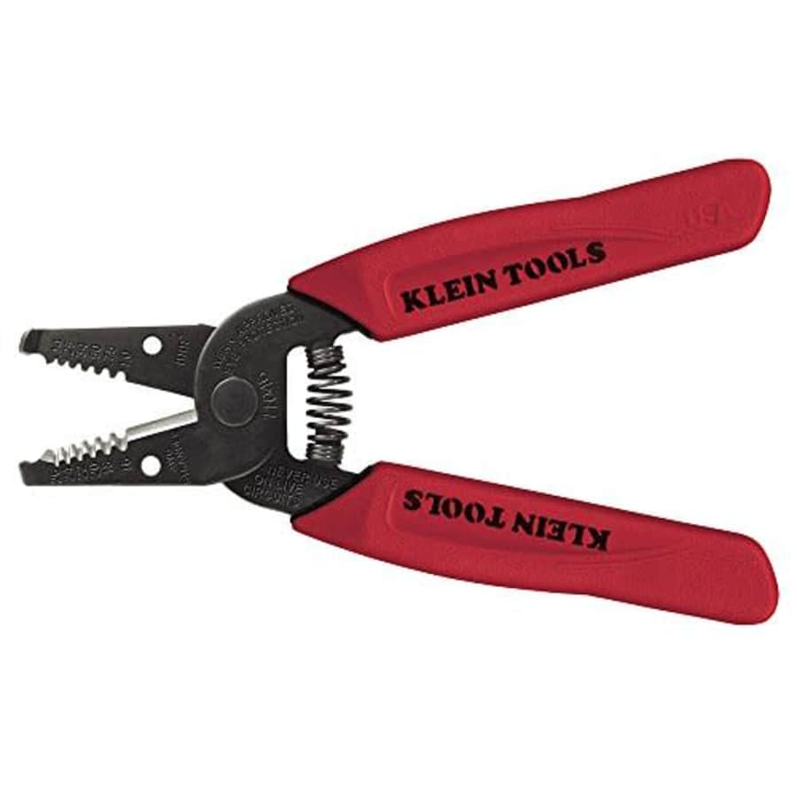 Klein Tools 11046 Wire Stripper/Cutter 16-26 AWG Stranded, Red for $25 Klein Tools 11046 Wire Stripper/Cutter 16-26 AWG Stranded, Red for $25