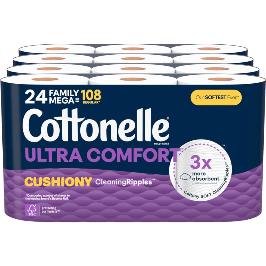 Cottonelle Ultra Comfort Toilet Paper 24-Pack for $22 via Sub. & Save Cottonelle Ultra Comfort Toilet Paper 24-Pack for $22 via Sub. & Save