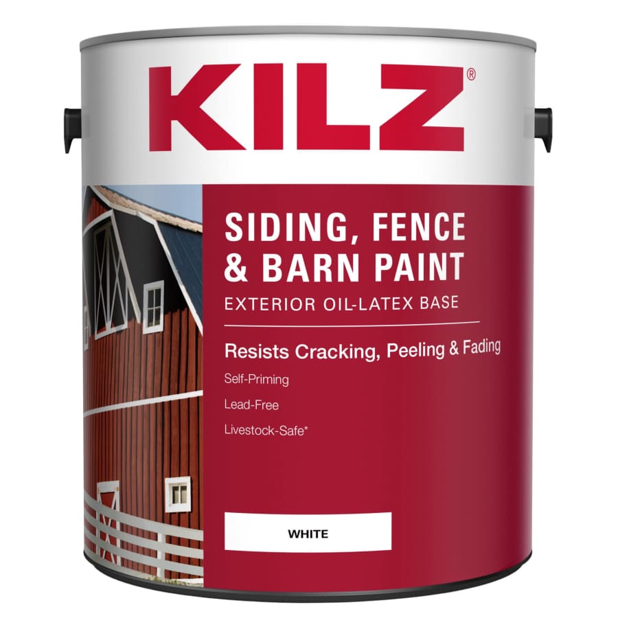 KILZ Siding, Fence, and Barn Exterior Paint 1-Gallon Can for $18