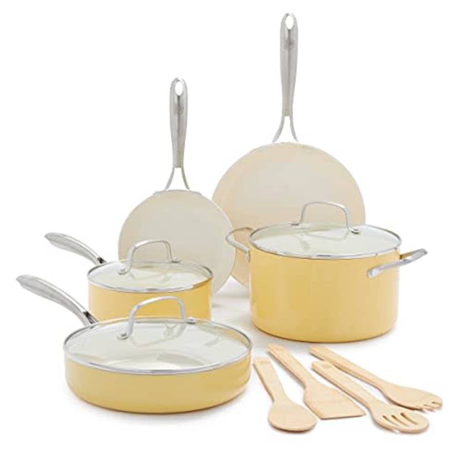 GreenLife Artisan Healthy Ceramic Nonstick 12-Piece Cookware Set for $90