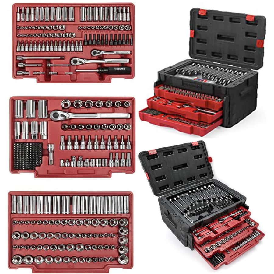 WorkPro 450-Piece Mechanics Tool Set for $196