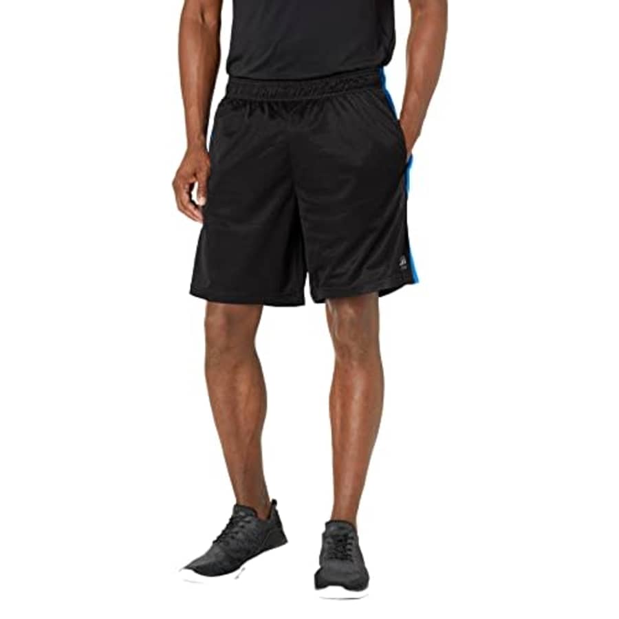 Southpole Men's Basic Mesh Shorts, Black Royal, XX-Large for $16