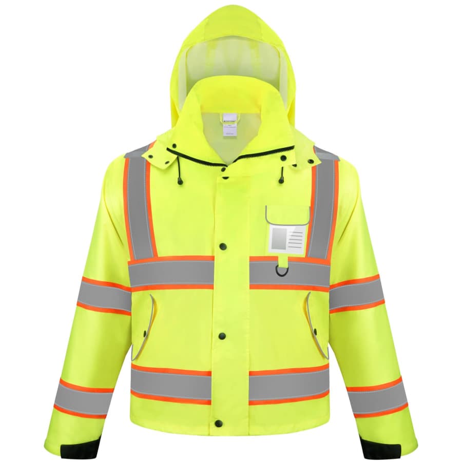 Ticonn Reflective Waterproof Safety Rain Jacket for $33 Ticonn Reflective Waterproof Safety Rain Jacket for $33
