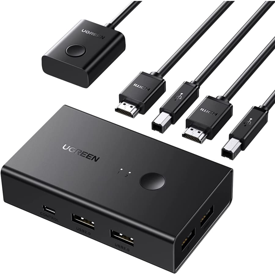 UGREEN 2-Port HDMI KVM Switch for $39