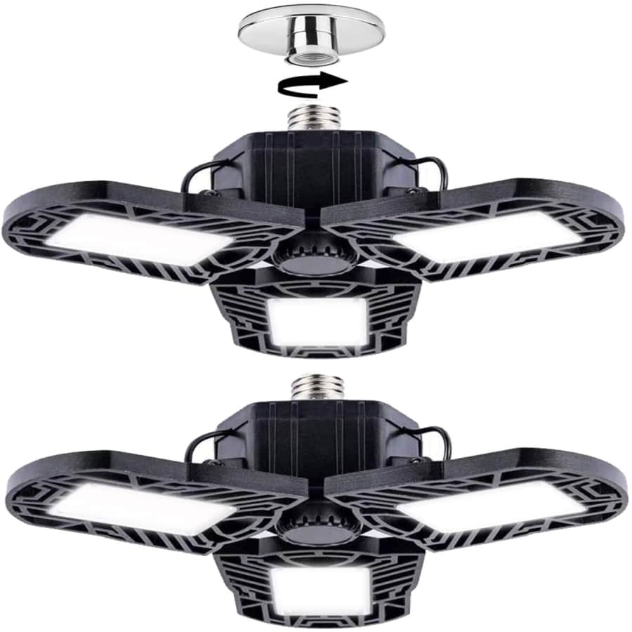 Rgzzup 80W LED Garage Light 2-Pack for $22 Rgzzup 80W LED Garage Light 2-Pack for $22