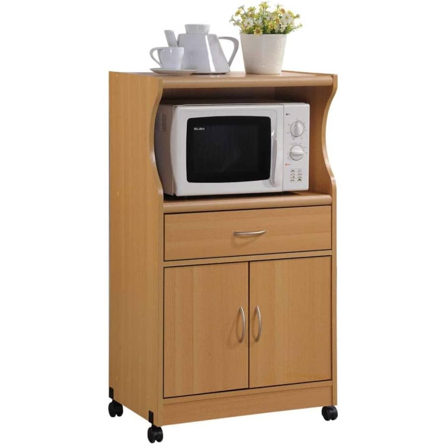 Hodedah Import Microwave Cart for $103 Hodedah Import Microwave Cart for $103
