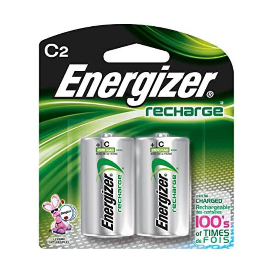 Energizer e2 C2 NiMH Rechargeable Batteries, C, 2/pack - Pack of 6 Total of 12 Batteries for $62