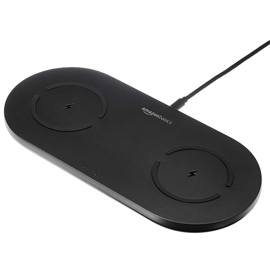 AmazonBasics 20W Dual Wireless Charging Pad for $30 AmazonBasics 20W Dual Wireless Charging Pad for $30