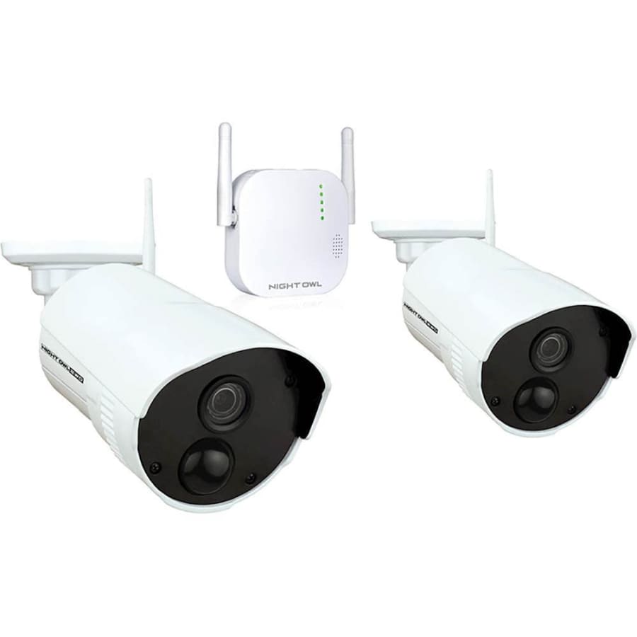 Night Owl- 4-Channel 2-Camera Indoor/Outdoor Wireless 1080p Surveillance System for $110