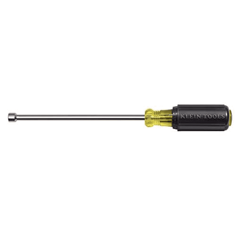 Klein Tools Nut Driver, 1/4-Inch Magnetic Tip Nut Driver with 6-Inch Hollow Shaft, Cushion Grip Handle Klein for $15 Klein Tools Nut Driver, 1/4-Inch Magnetic Tip Nut Driver with 6-Inch Hollow Shaft, Cushion Grip Handle Klein for $15