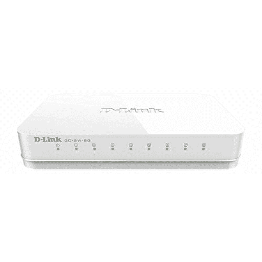 D-Link Ethernet Switch, 8 Port Unmanaged Gigabit Desktop Plug and Play Compact Design White for $77 D-Link Ethernet Switch, 8 Port Unmanaged Gigabit Desktop Plug and Play Compact Design White for $77