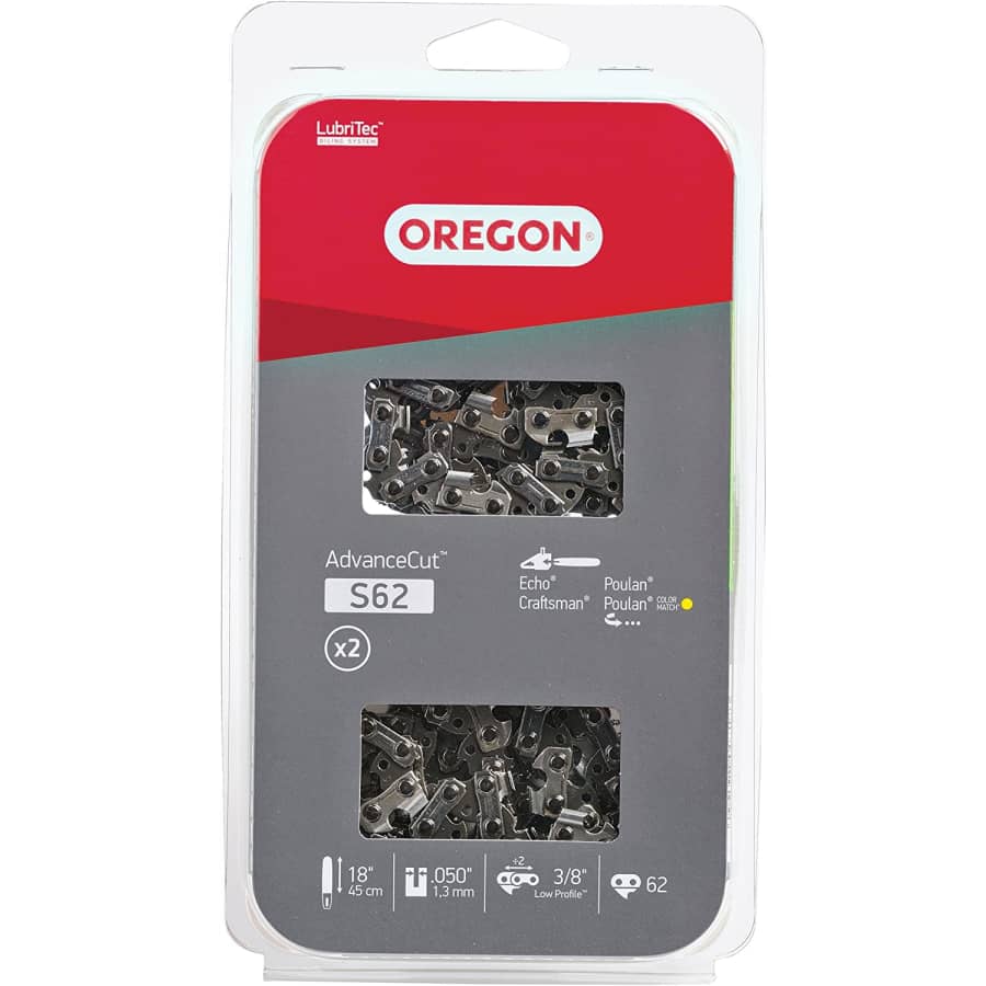 Oregon S62 AdvanceCut Chainsaw Chains 2-Pack for $28