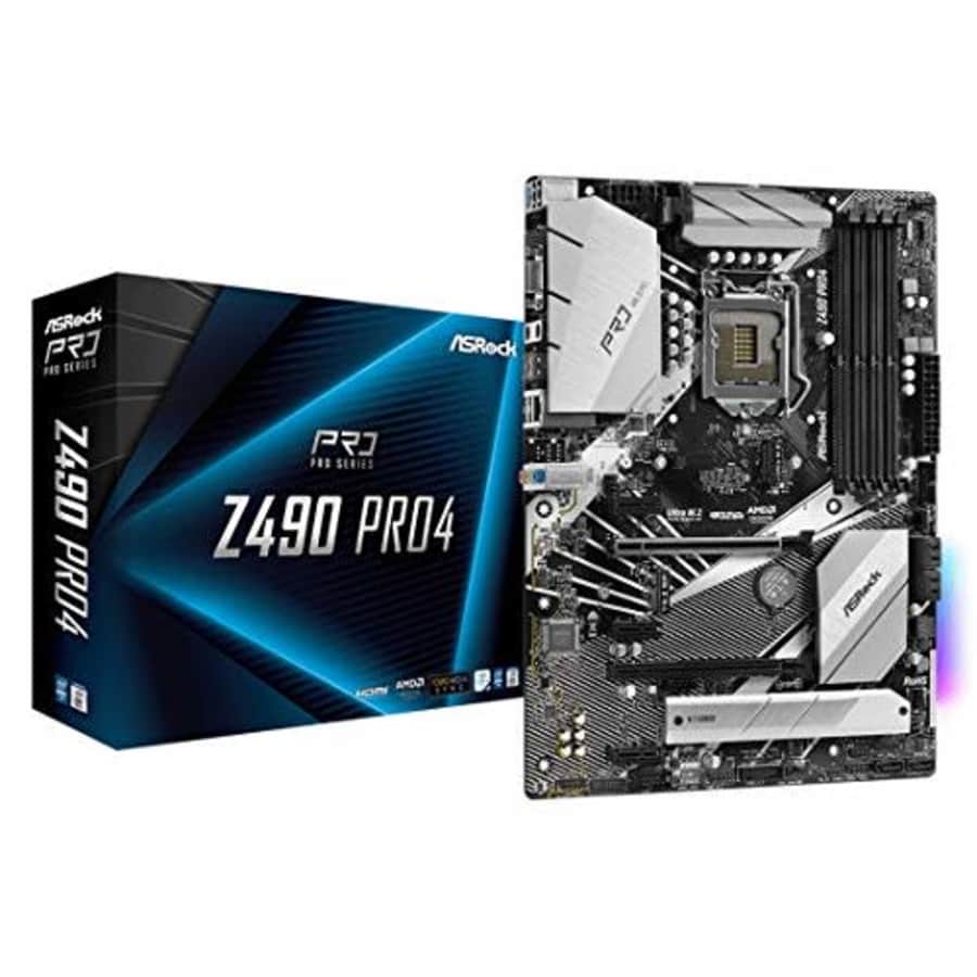 ASRock Z490 PRO4 Supports 10 th Gen Intel Core Processors (Socket 1200) Motherboard for $120 ASRock Z490 PRO4 Supports 10 th Gen Intel Core Processors (Socket 1200) Motherboard for $120