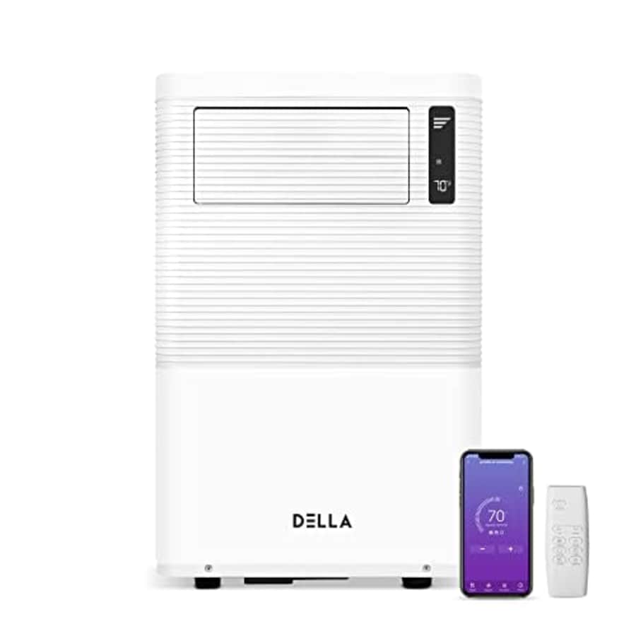 DELLA 11000 BTU(ASHRAE)/7500 BTU(SACC) Smart WiFi Enabled Portable Air Conditioner, Freestanding for $420 DELLA 11000 BTU(ASHRAE)/7500 BTU(SACC) Smart WiFi Enabled Portable Air Conditioner, Freestanding for $420