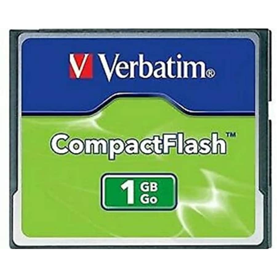 Verbatim CompactFlash 1GB Memory Card (47010) for $18 Verbatim CompactFlash 1GB Memory Card (47010) for $18
