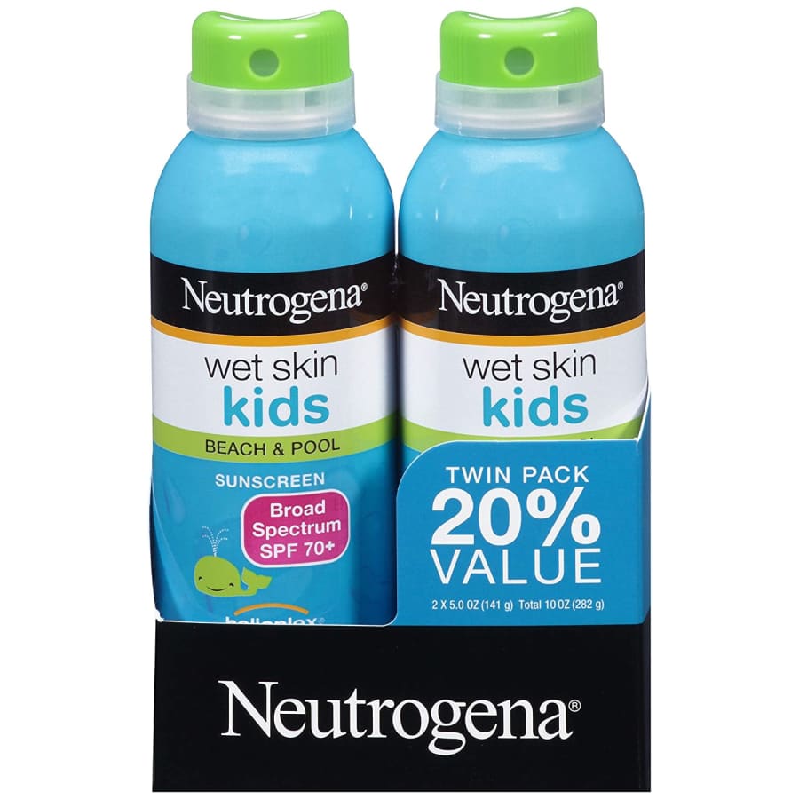 Neutrogena Wet Skin Kids Sunscreen Spray 5-Oz. Bottle 2-Pack for $11 Neutrogena Wet Skin Kids Sunscreen Spray 5-Oz. Bottle 2-Pack for $11