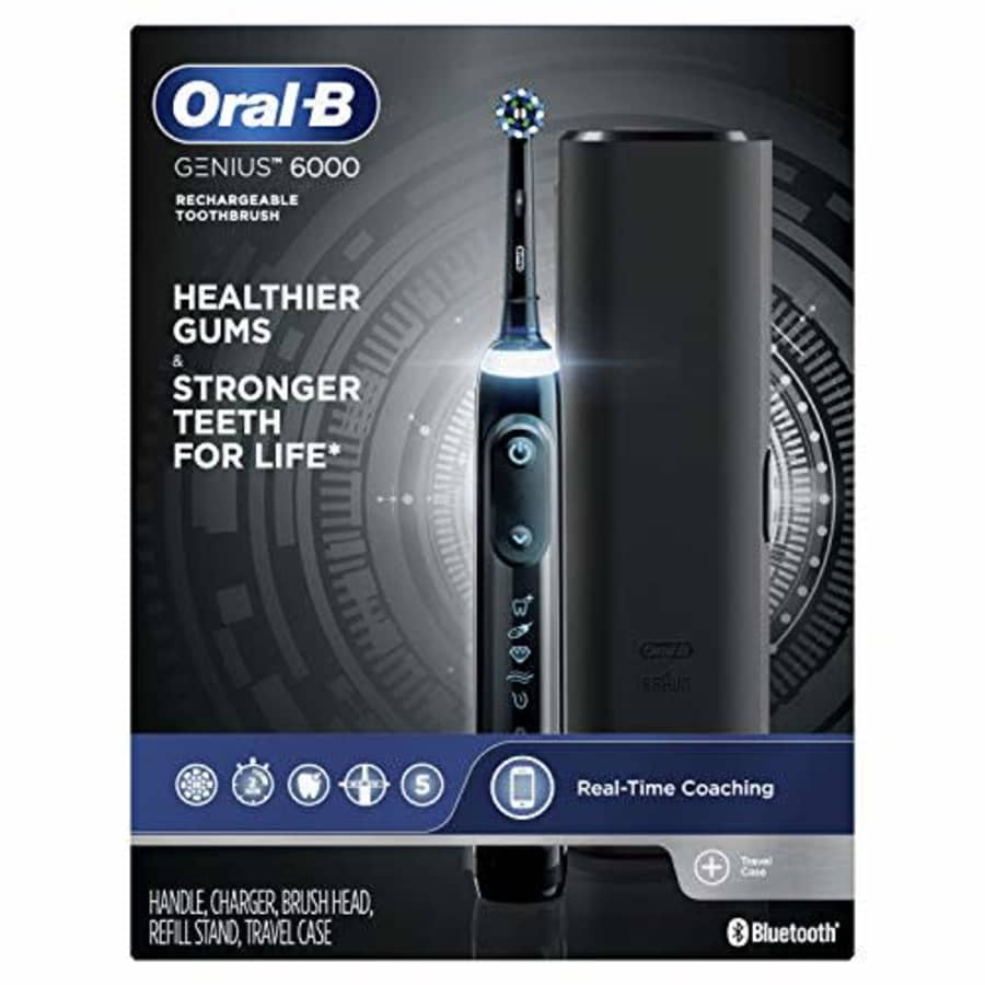 Oral-B Pro 6000 Smart Series Power Rechargeable Electric Toothbrush, Black for $165