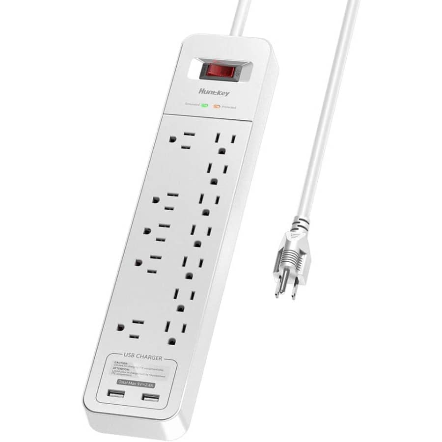 Huntkey 12-Outlet Surge Protector for $27