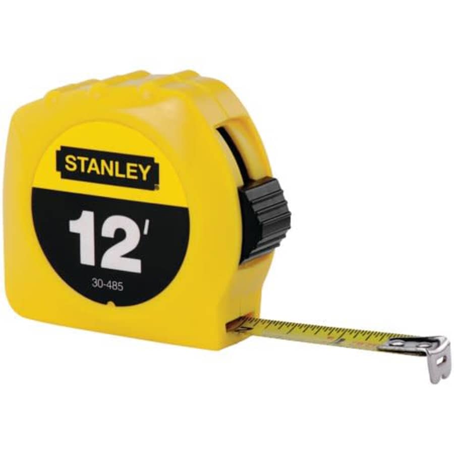Stanley Tools 12 ft Tape Measure, 1/2 in Blade for $11 Stanley Tools 12 ft Tape Measure, 1/2 in Blade for $11