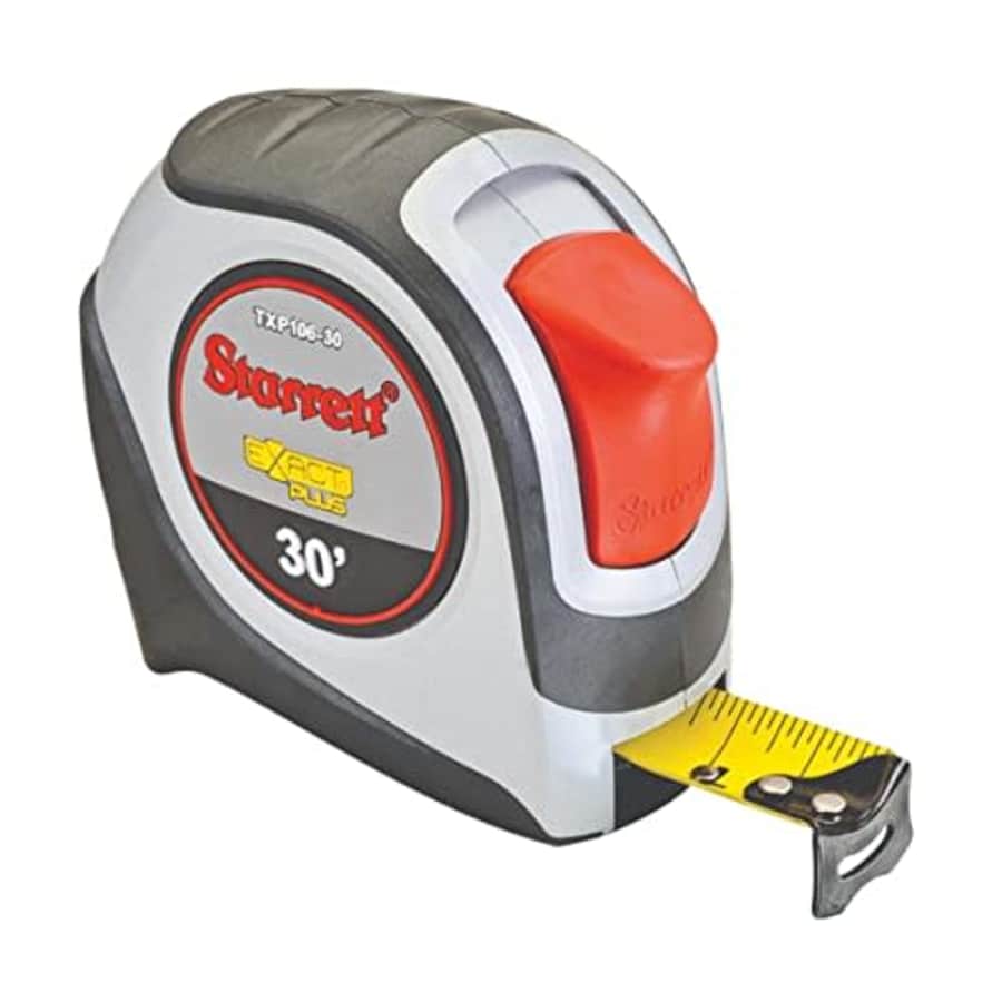 Starrett Exact Plus Retractable Imperial Pocket Tape Measure with Nylon Coating, Self Adjusting End for $41