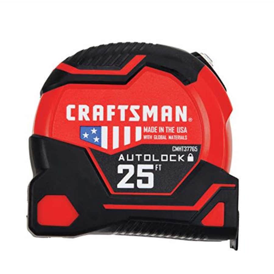 CRAFTSMAN Tape Measure, AUTOLOCK, 25-Foot (CMHT37765S) for $24