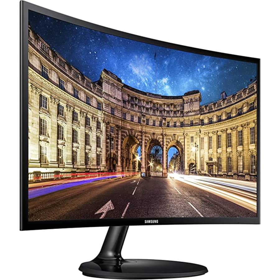 Samsung 390 Series 24" 1080p FreeSync LED Curved Monitor: $70
