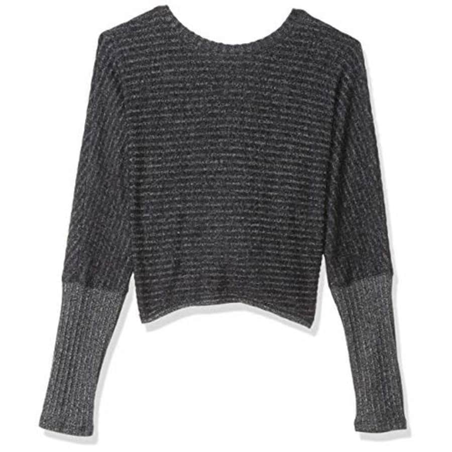 Splendid Women's Studio Activewear Workout Athletic Knot Back Long Sleeve Top, Charcoal Heather, for $30 Splendid Women's Studio Activewear Workout Athletic Knot Back Long Sleeve Top, Charcoal Heather, for $30