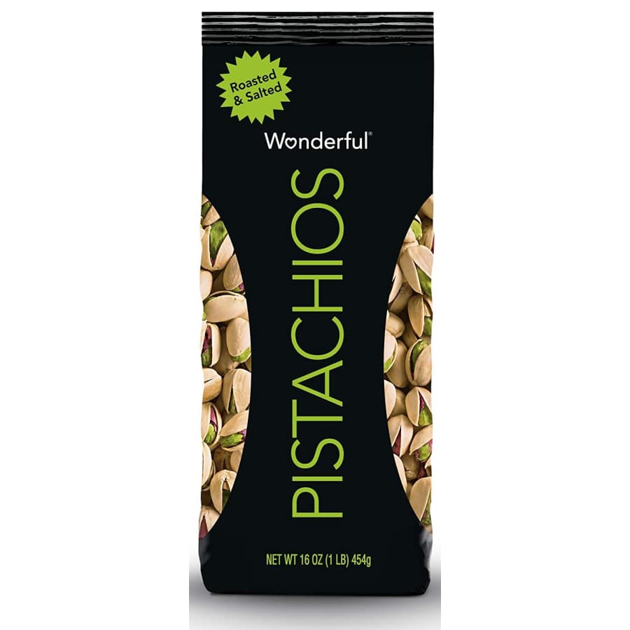 Wonderful Pistachios Roasted Pistachios 16-oz. Bag for $6 Wonderful Pistachios Roasted Pistachios 16-oz. Bag for $6
