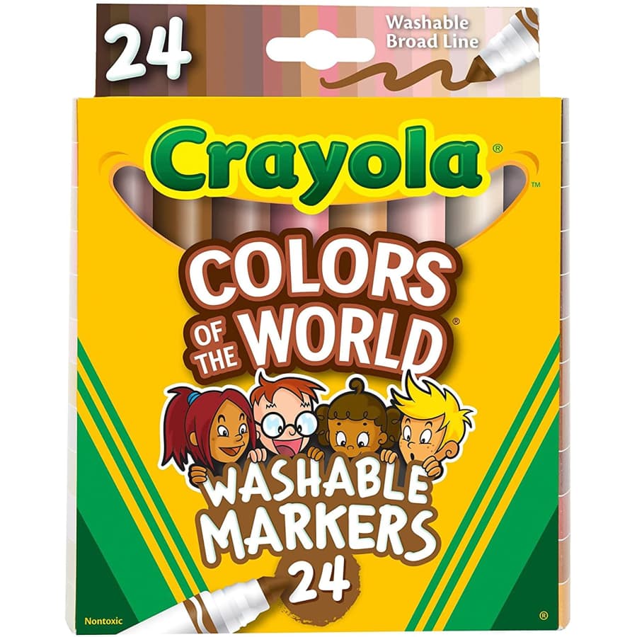 Crayola Colors of The World Markers 24-Pack for $6