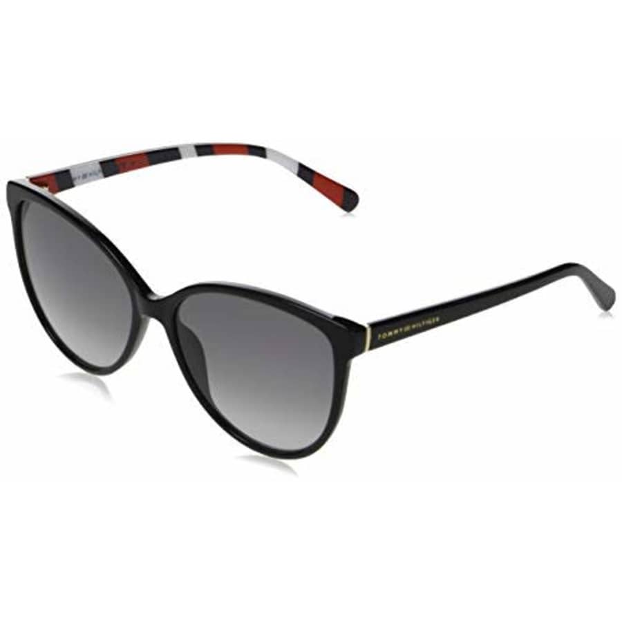 Tommy Hilfiger sunglasses (TH-1670-S 8079O) Shiny Black - Mix stripe - Grey Gradient lenses for $42