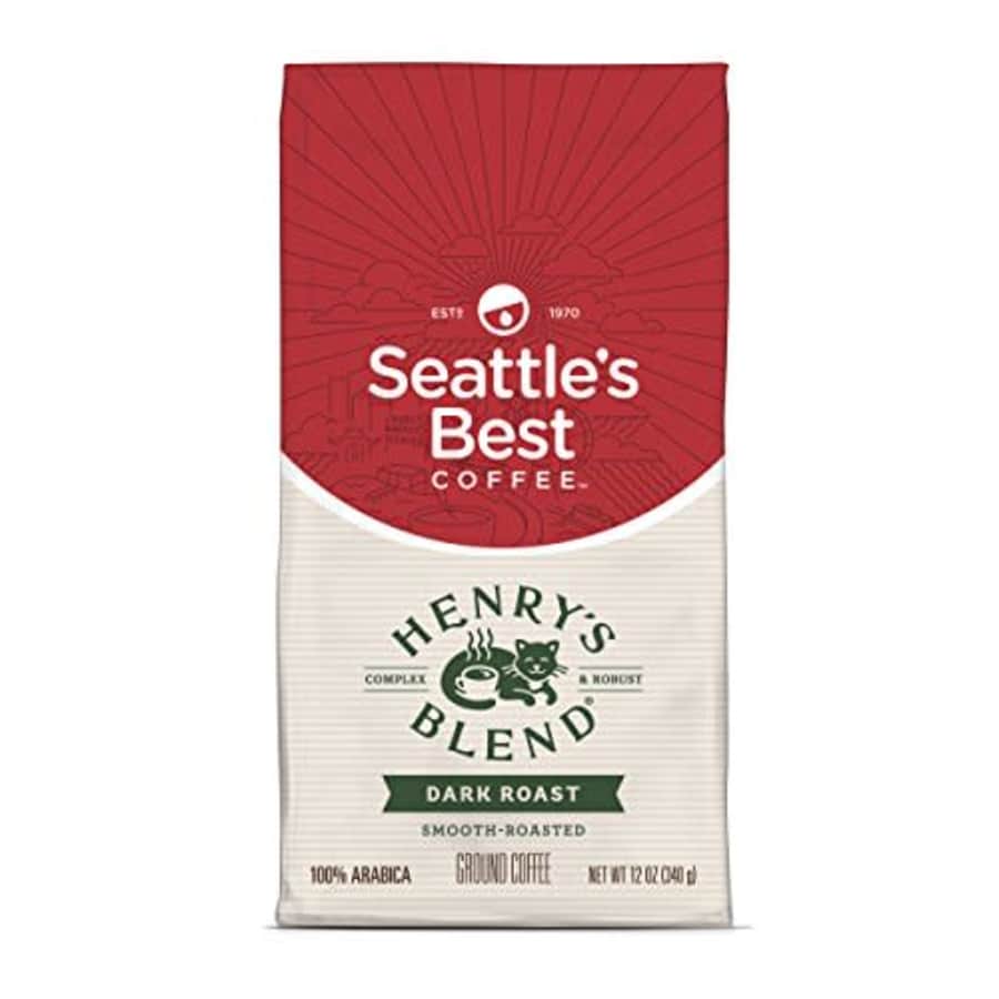 Seattle's Best Coffee Henry's Blend Dark Roast Ground Coffee, 12 Ounce (Pack of 1) for $5 Seattle's Best Coffee Henry's Blend Dark Roast Ground Coffee, 12 Ounce (Pack of 1) for $5