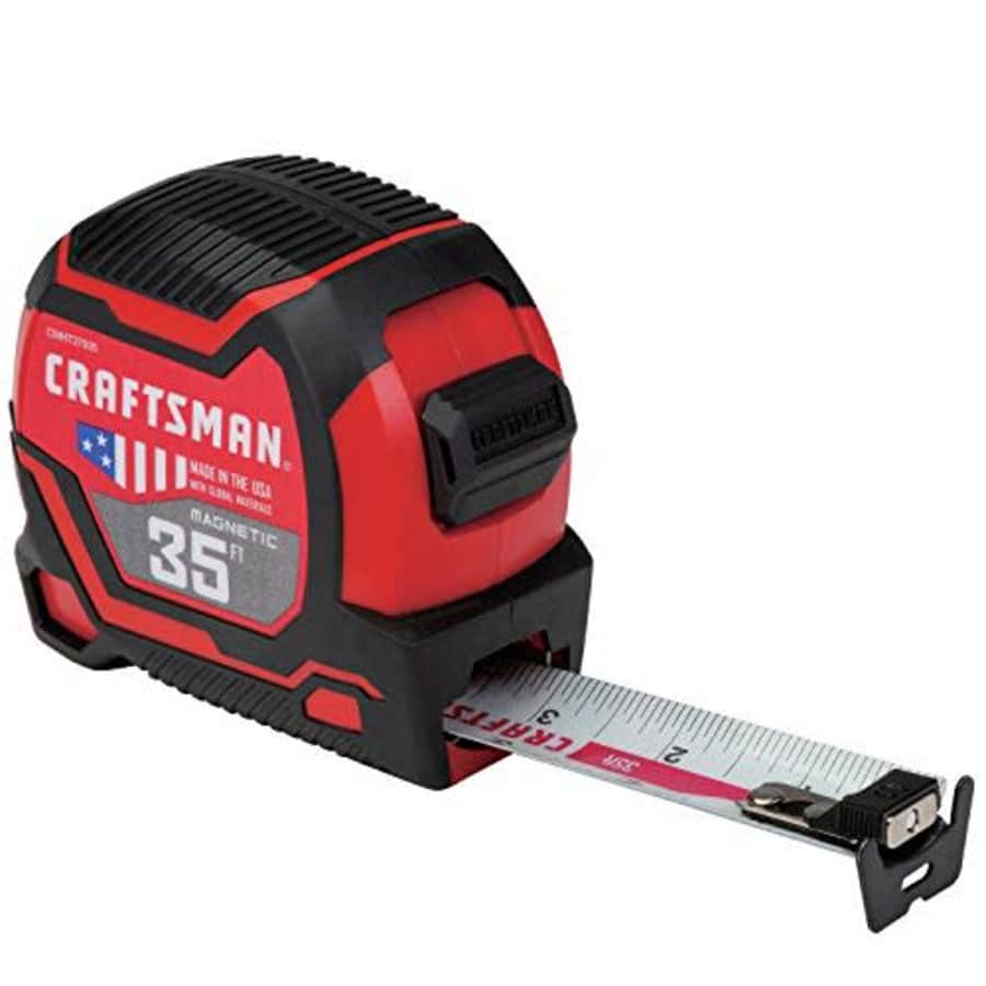 CRAFTSMAN Tape Measure 35-Foot, Magnetic (CMHT37935S) for $42 CRAFTSMAN Tape Measure 35-Foot, Magnetic (CMHT37935S) for $42