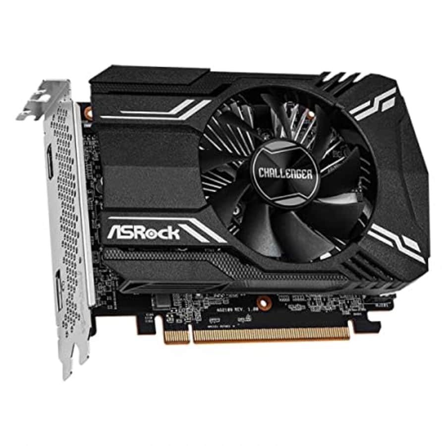 ASRock RX6400 CLI 4G AMD Radeon RX 6400 Challenger ITX 4GB Graphics Card for $130
