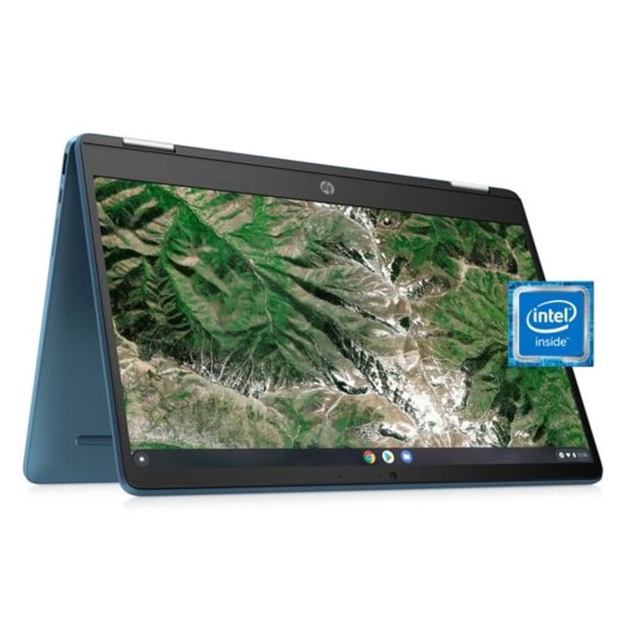 HP Chromebook x360 Celeron Gemini Lake 14" Touch Laptop w/ 64GB storage for $283