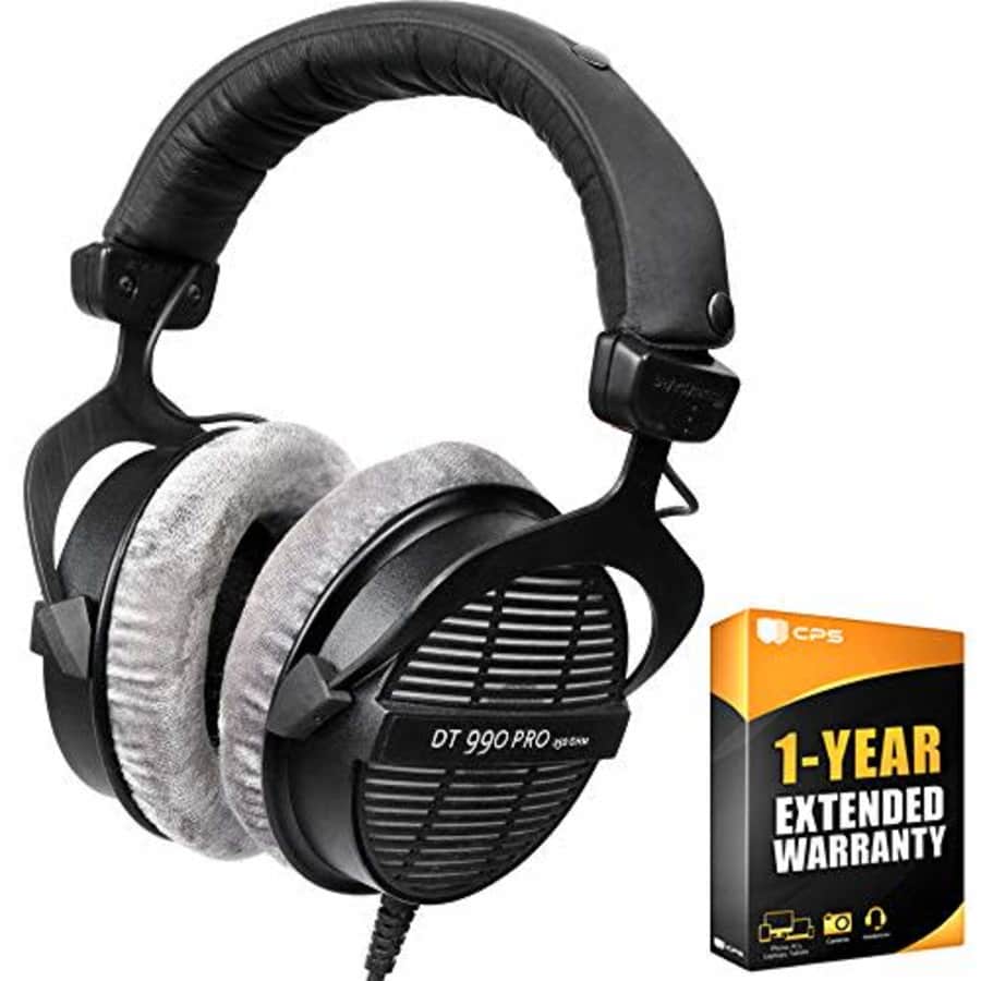 beyerdynamic 459038 DT-990-Pro-250 Professional Acoustically Open Headphones 250 Ohms Bundle with 1 for $180