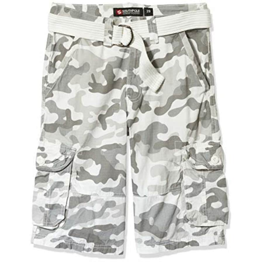 Southpole Men's Shorts, Camo New White, 38 for $17 Southpole Men's Shorts, Camo New White, 38 for $17