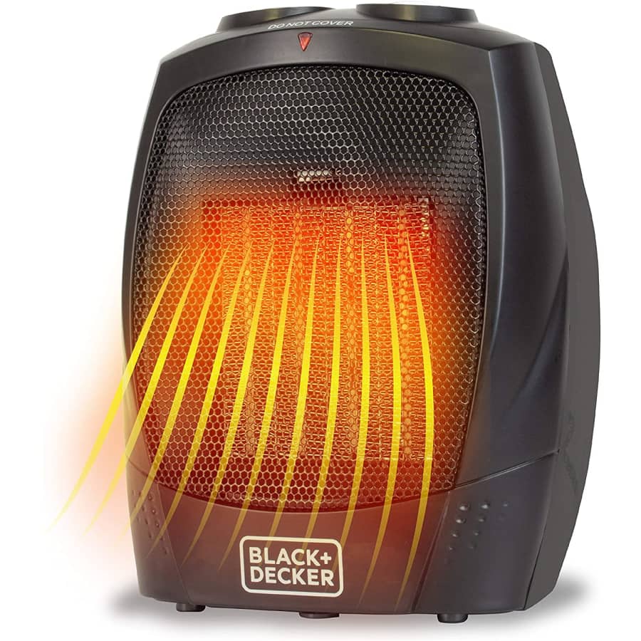 Black + Decker 1,500W Portable Space Heater: $21.99 Black + Decker 1,500W Portable Space Heater: $21.99