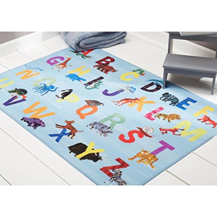 Home Dynamix Eric Carle Elementary Alphabet Educational Kids Area Rug 6'6"x9'5" Blue/Orange for $75 Home Dynamix Eric Carle Elementary Alphabet Educational Kids Area Rug 6'6"x9'5" Blue/Orange for $75