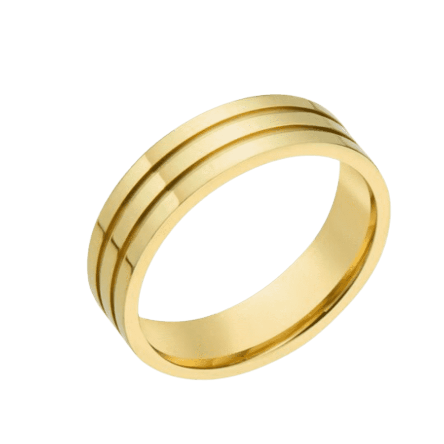 Adornia Men's Three-Line Stainless Steel Ring for $20 Adornia Men's Three-Line Stainless Steel Ring for $20