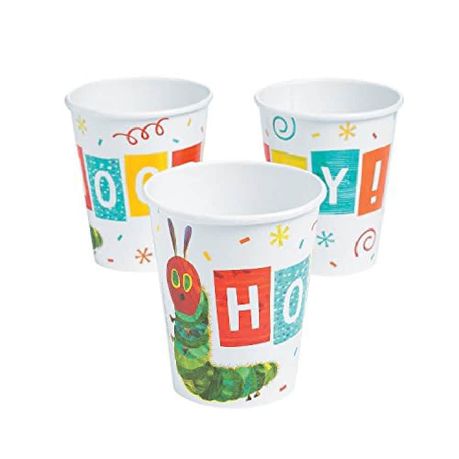 Fun Express Eric Carle The Very Hungry Caterpillar Paper Cups - Party Supplies - Print Tableware - for $10 Fun Express Eric Carle The Very Hungry Caterpillar Paper Cups - Party Supplies - Print Tableware - for $10