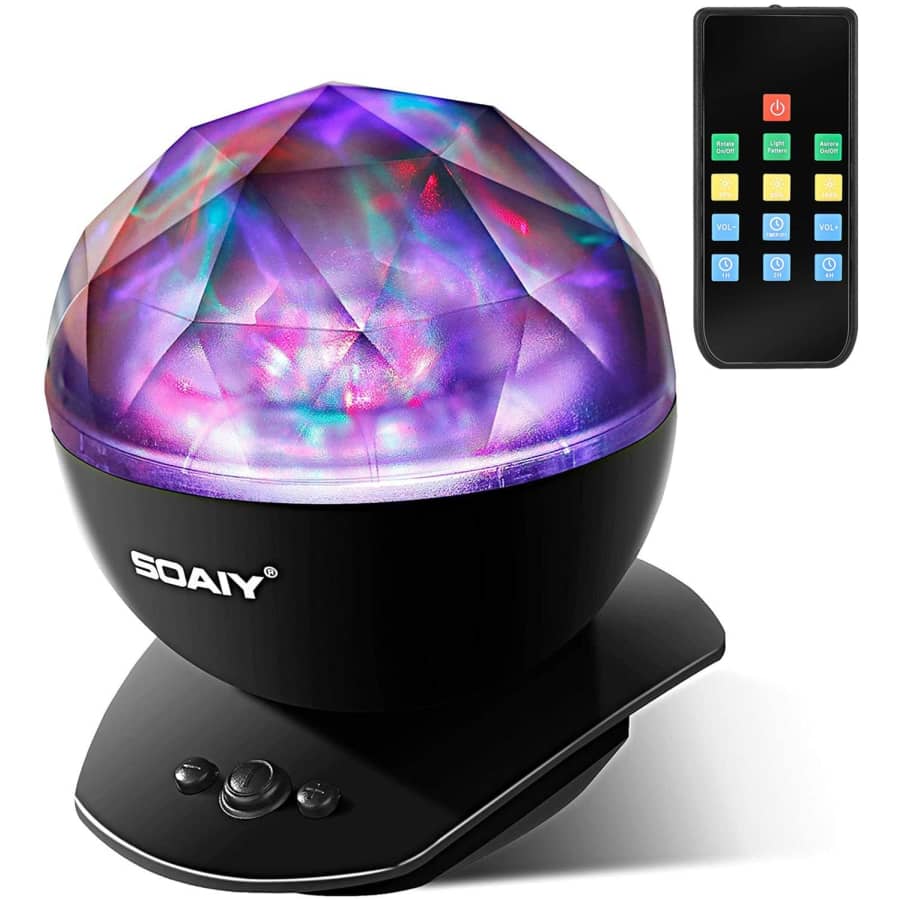 Soaiy Aurora LED Projector Night Light for $16