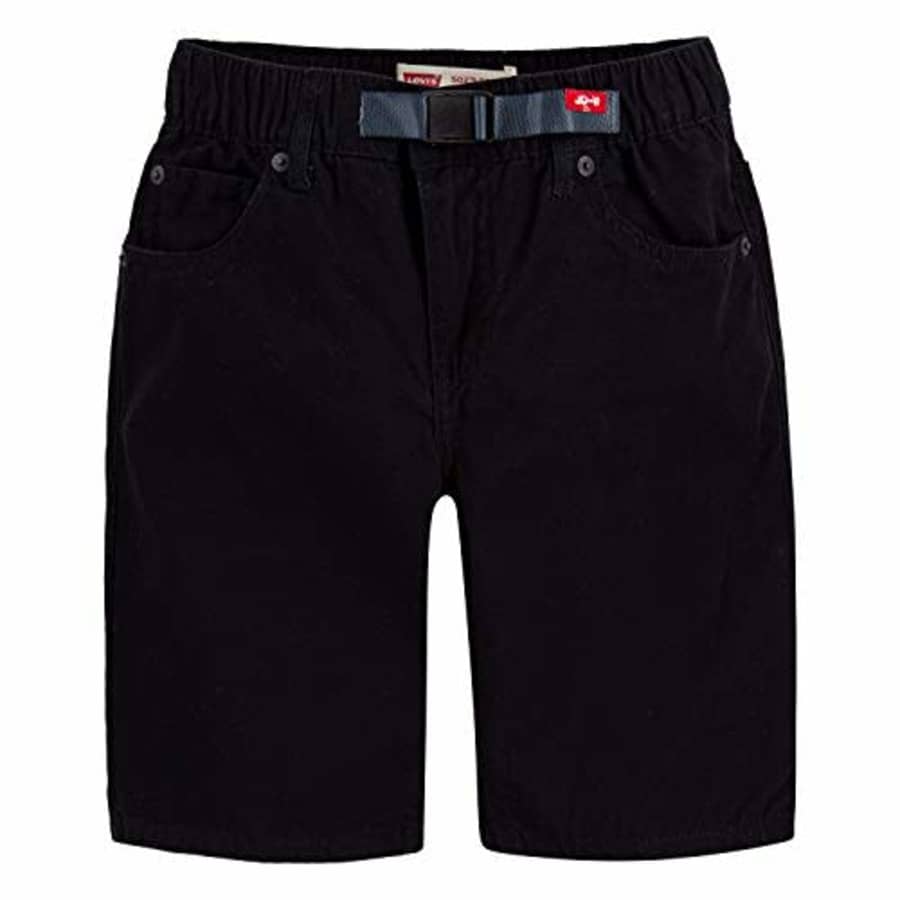 Levi's Boys' 502 Regular Fit Shorts, Black, 4T for $40 Levi's Boys' 502 Regular Fit Shorts, Black, 4T for $40